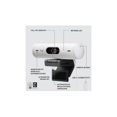 Logitech BRIO 500 1920 x 1080 Webcam - Crystal Clear Video Quality & Advanced Features for Professional Streaming